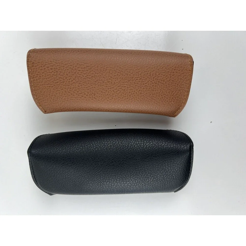 2 Authentic Luxottica Ray Ban Pebbled Eyeglass Sunglasses Glasses Snap Cases